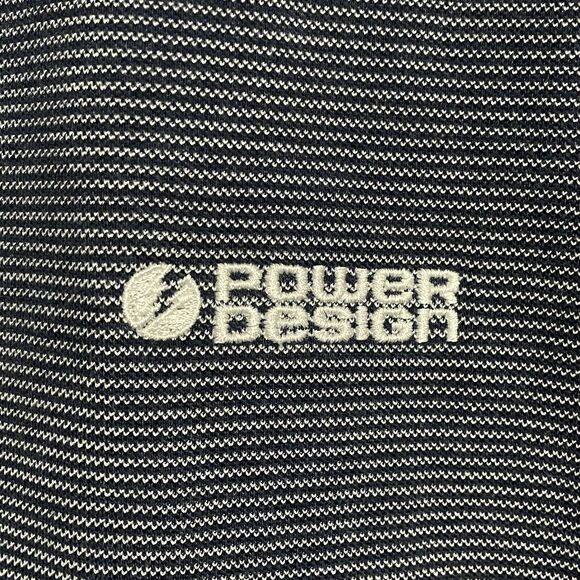 PETER MILLAR Crown Crafted Polo Shirt Men’s Medium Power Design Embroidered Silk - Picture 4 of 10